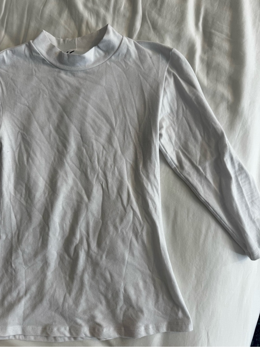 Vixen by Micheline Pitt White Mock Neck Top - Picture 2 of 7